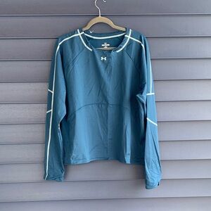 Under Armour Blue Long Sleeve with White Trim